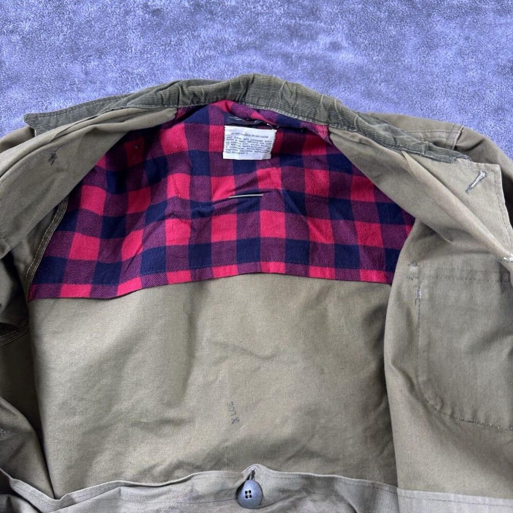 RedHead Canvas Hunting Field Jacket Mens XL Corduroy Collar w License Pouch - Picture 11 of 11